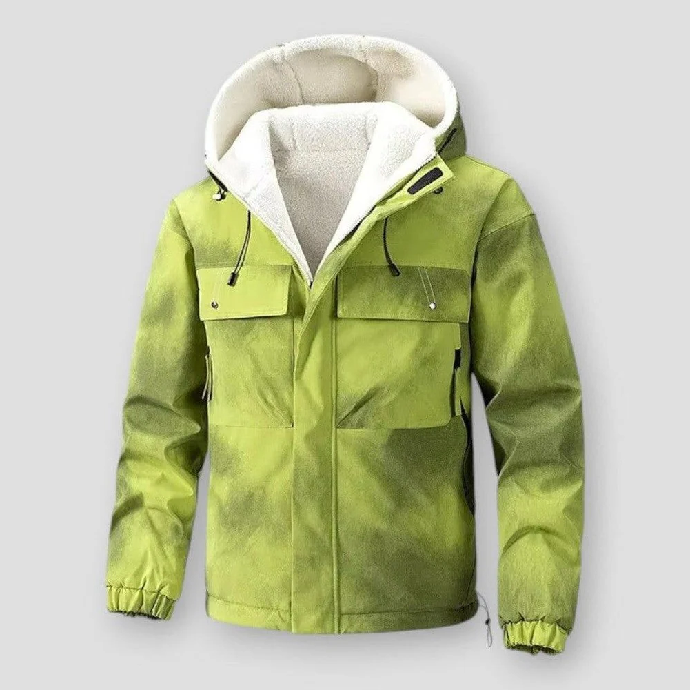 Saint Morris Douglas Reversible Fleece-Lined Hooded Jacket