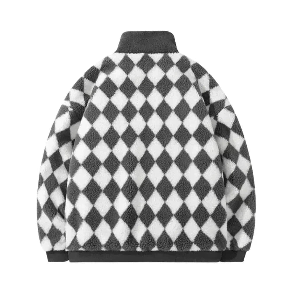 Maria: Autumn Winter Mens Fleece Jackets Streetwear Casual Harajuku Men Jacket Hip Hop Fashion Bomber Coat Tops Outwear Male Overcoat