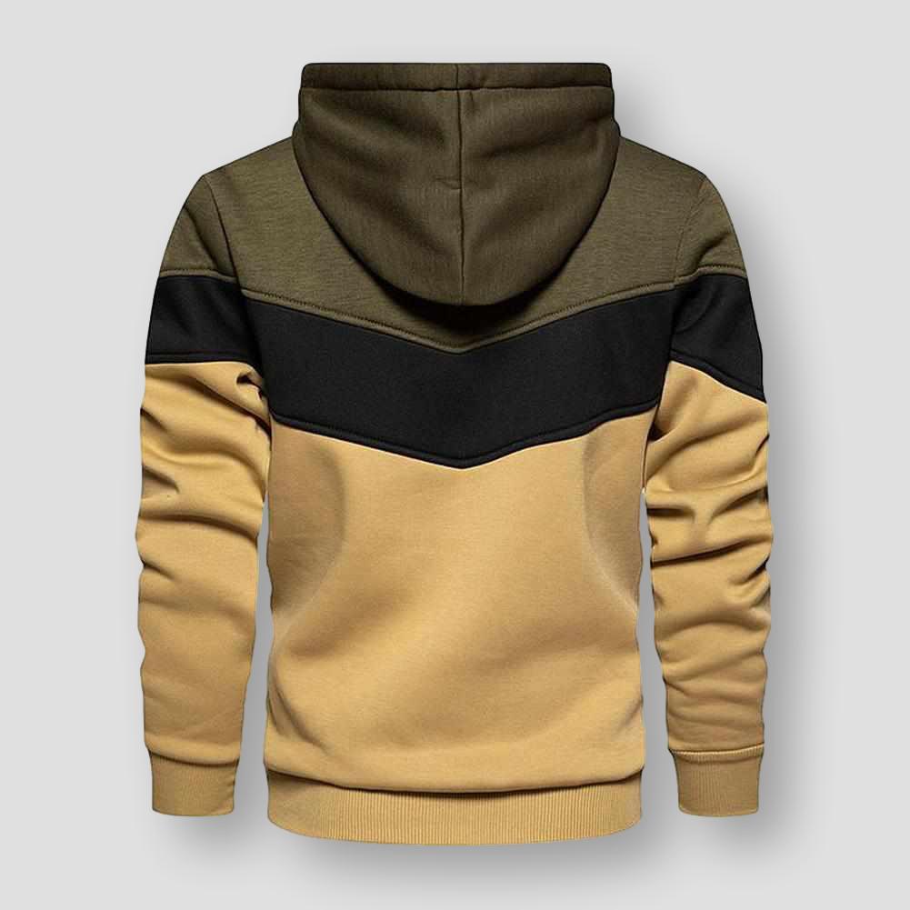 North Royal Striped Hooded Sweatshirt