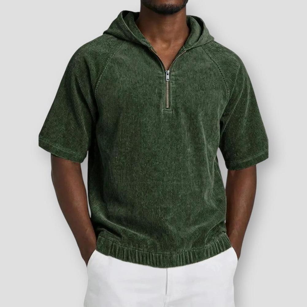Sky Madrid Belen Corduroy Hooded Shirt