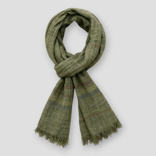 Saint Morris Linen Tassels Scarf