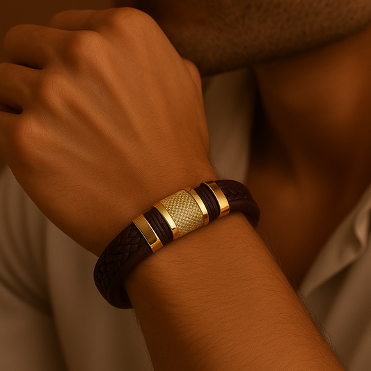 North Royal Leather Rope Bracelet
