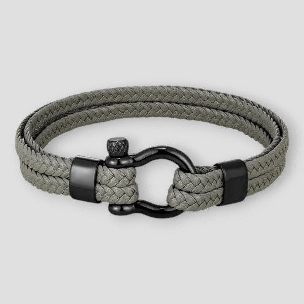 North Royal Dallas Rope Leather Bracelet