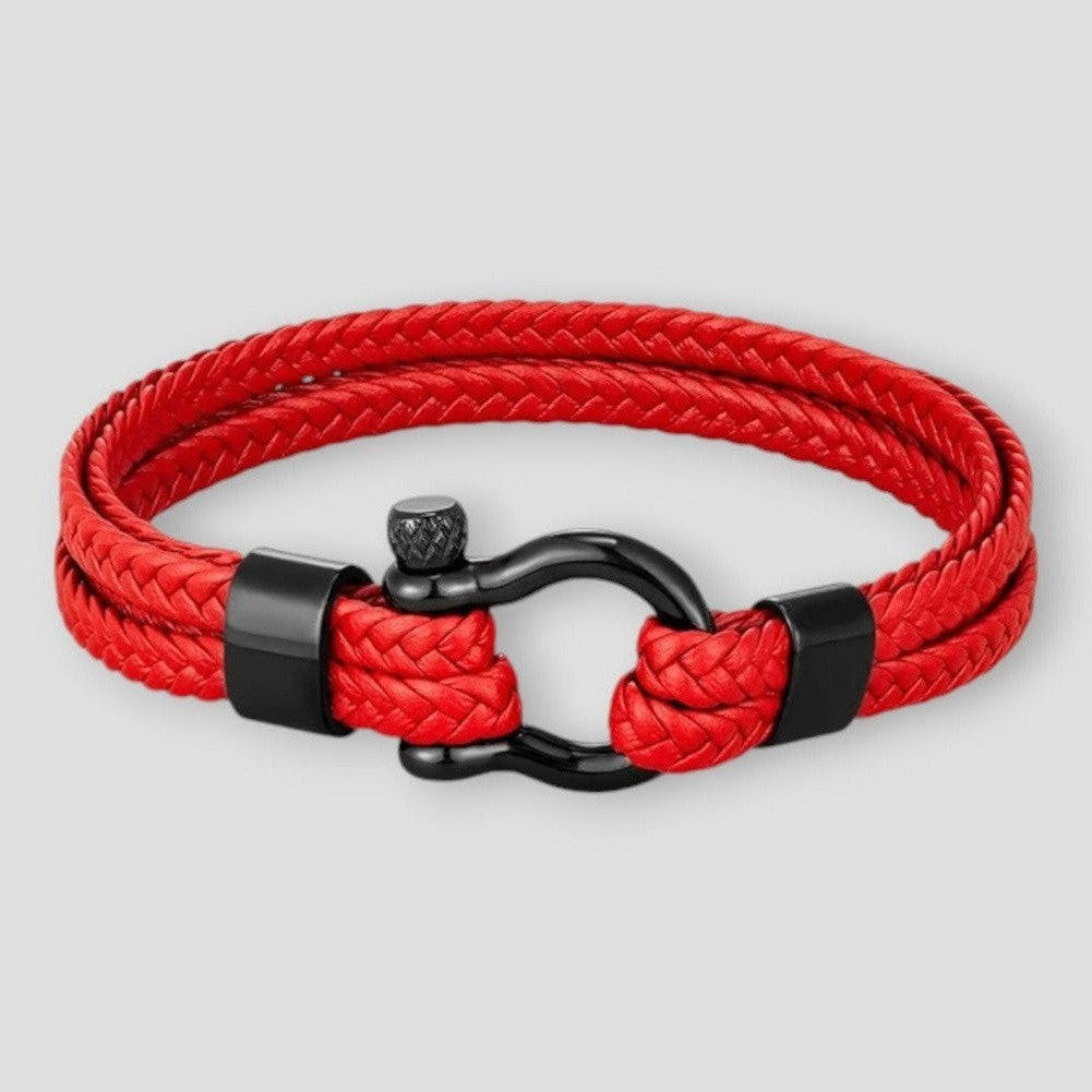 North Royal Dallas Rope Leather Bracelet