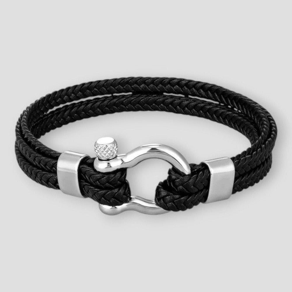 North Royal Dallas Rope Leather Bracelet