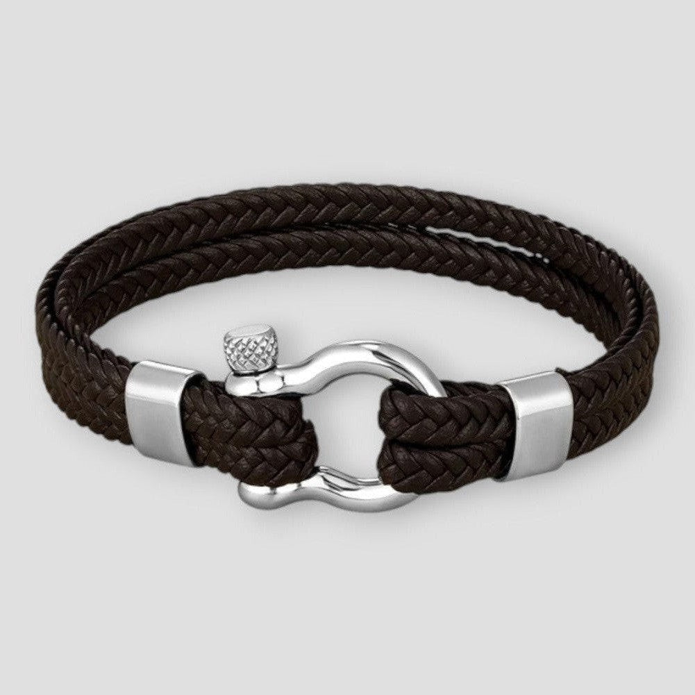 North Royal Dallas Rope Leather Bracelet