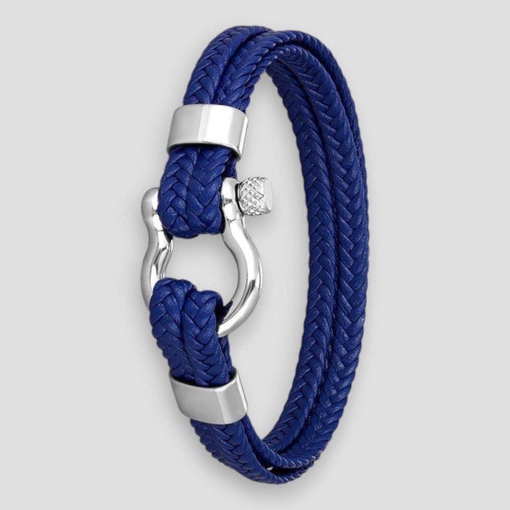 North Royal Dallas Rope Leather Bracelet