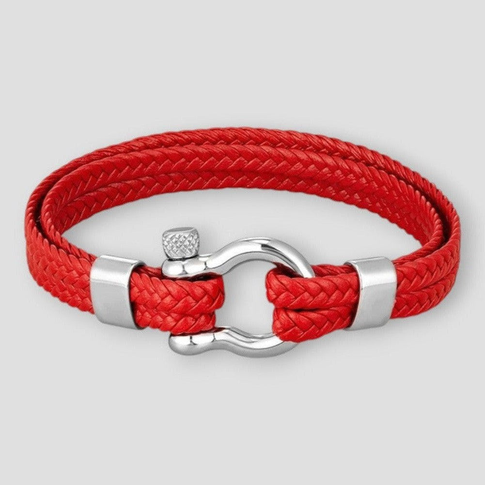 North Royal Dallas Rope Leather Bracelet