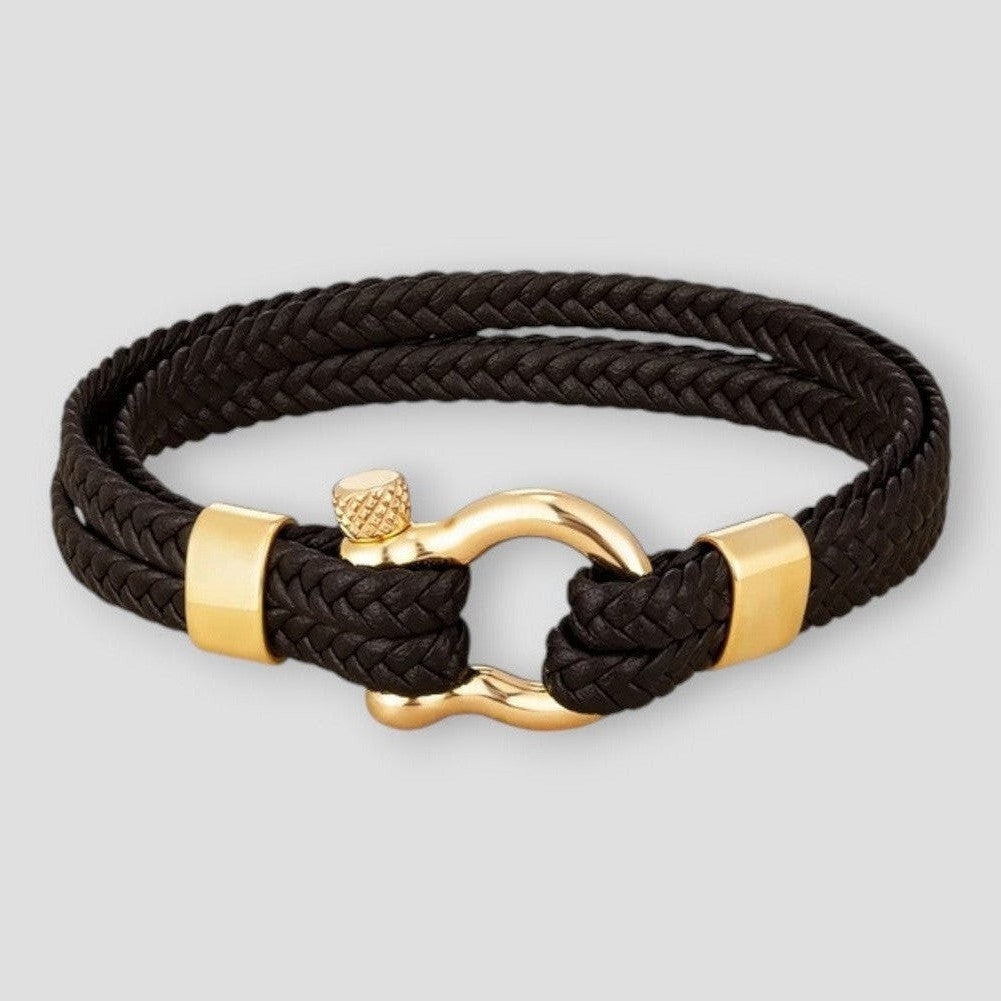North Royal Dallas Rope Leather Bracelet