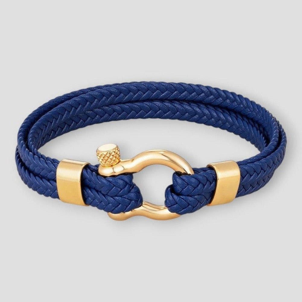 North Royal Dallas Rope Leather Bracelet
