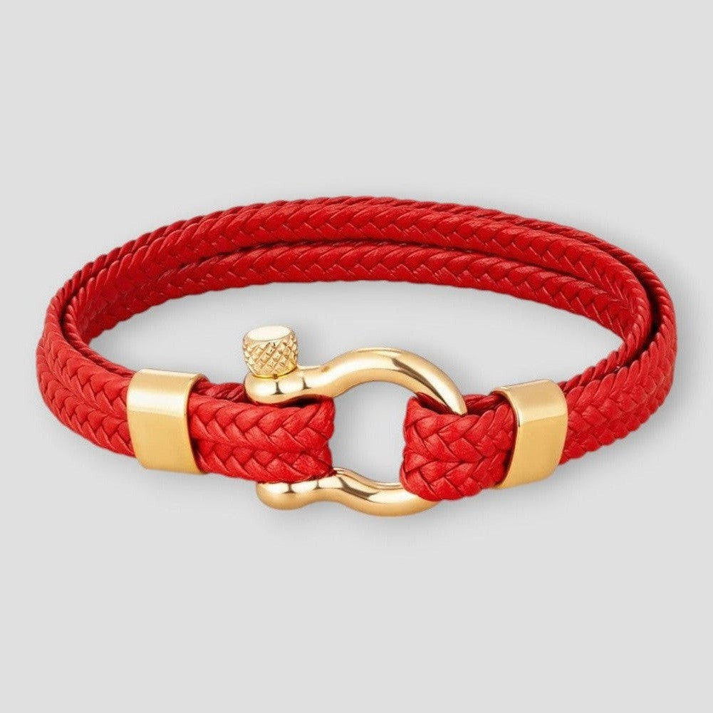 North Royal Dallas Rope Leather Bracelet