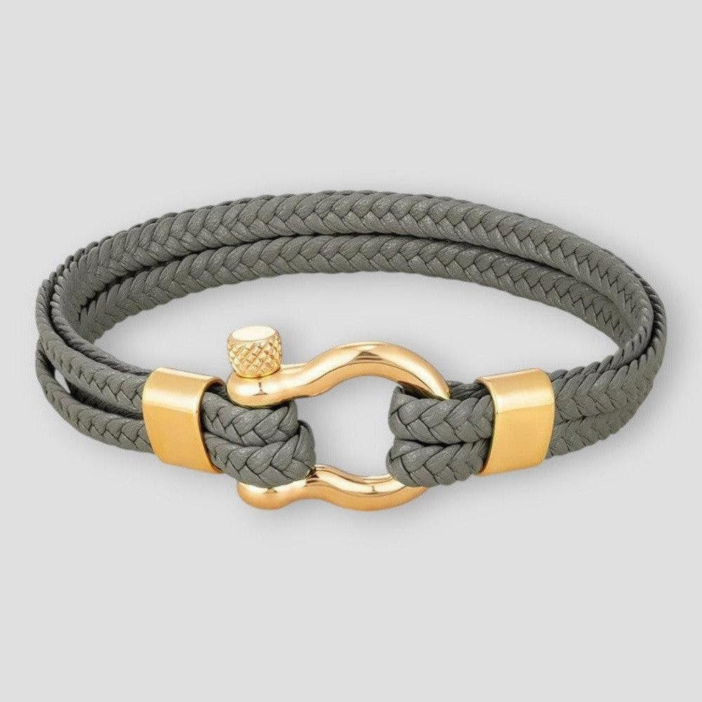 North Royal Dallas Rope Leather Bracelet
