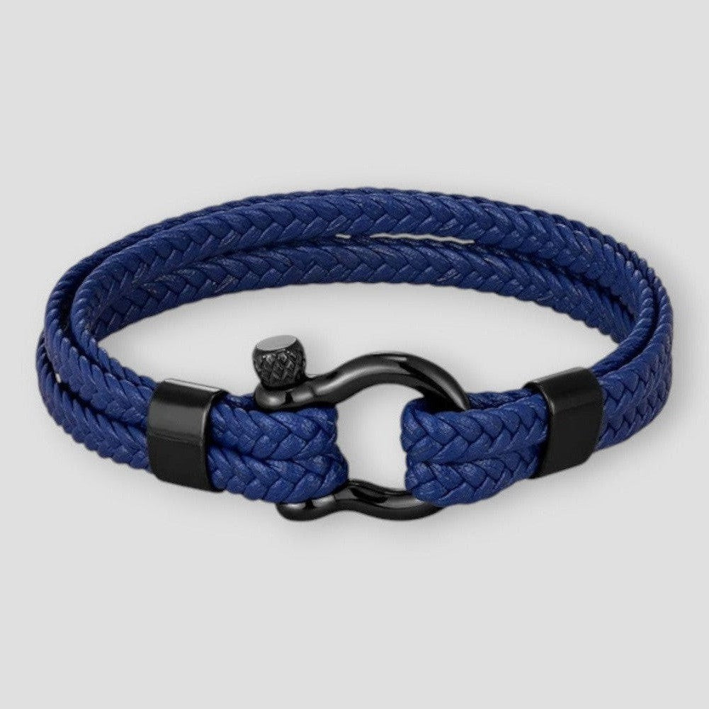North Royal Dallas Rope Leather Bracelet