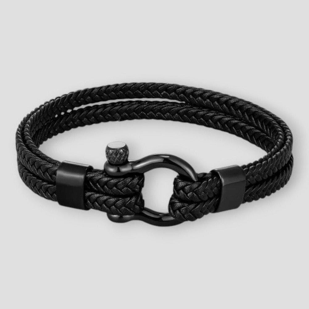 North Royal Dallas Rope Leather Bracelet