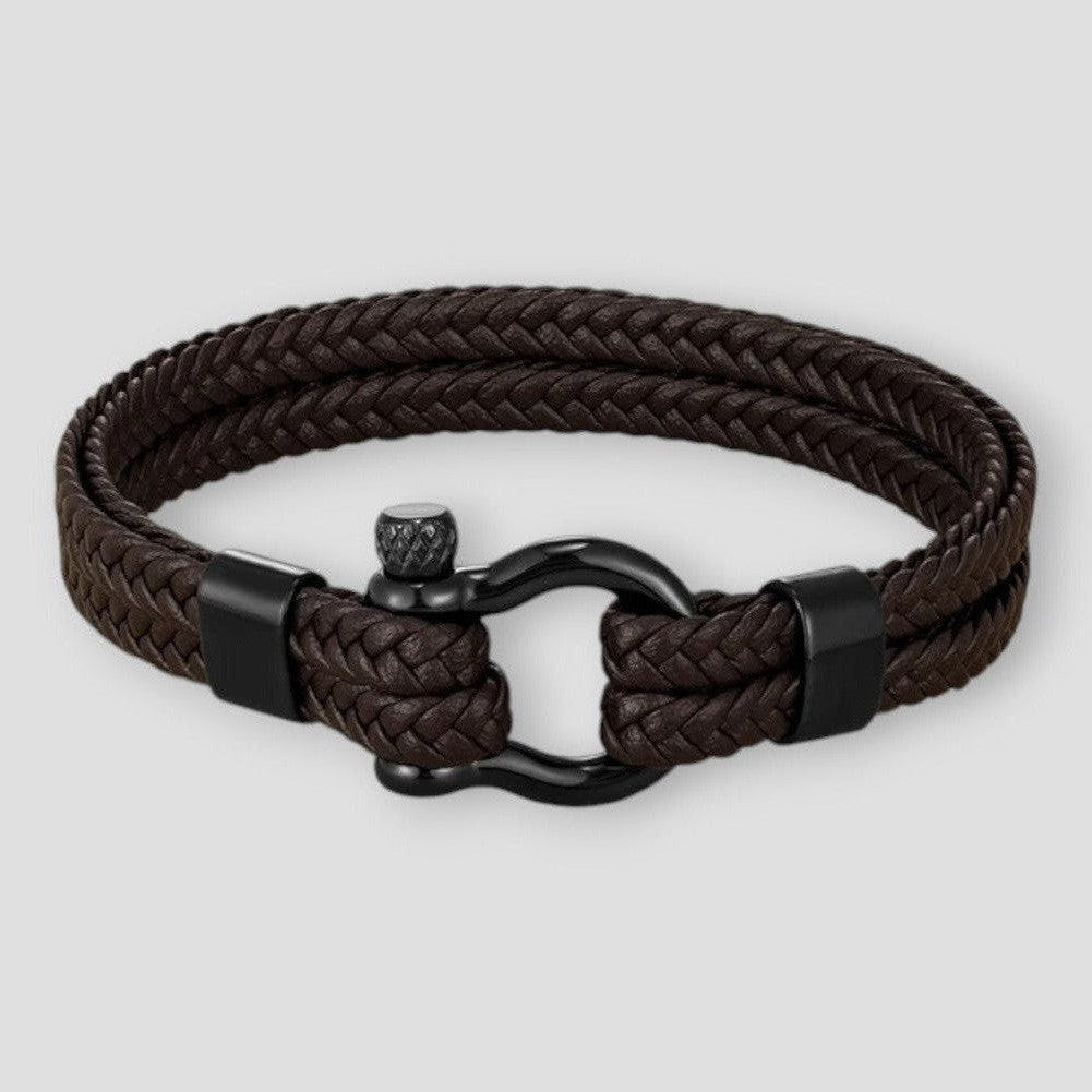 North Royal Dallas Rope Leather Bracelet