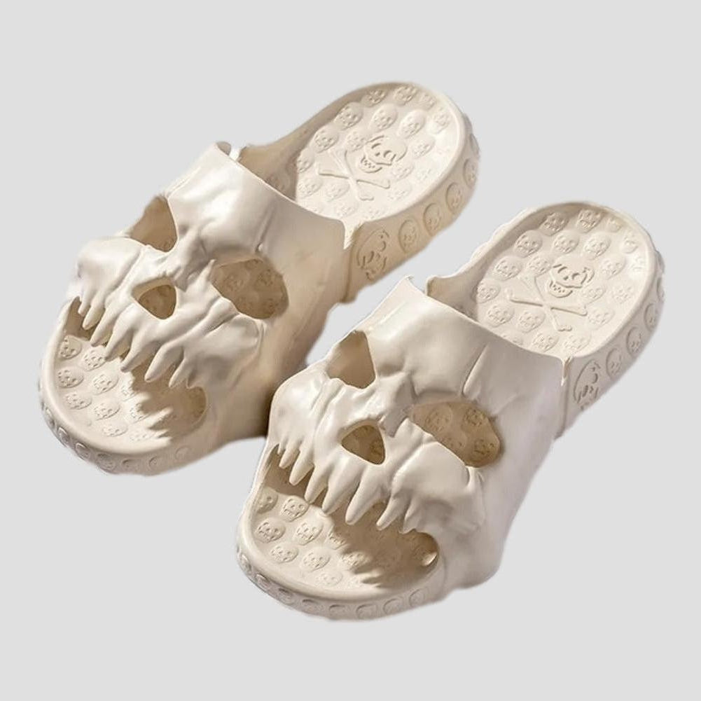 North Royal Draven Skull Slippers