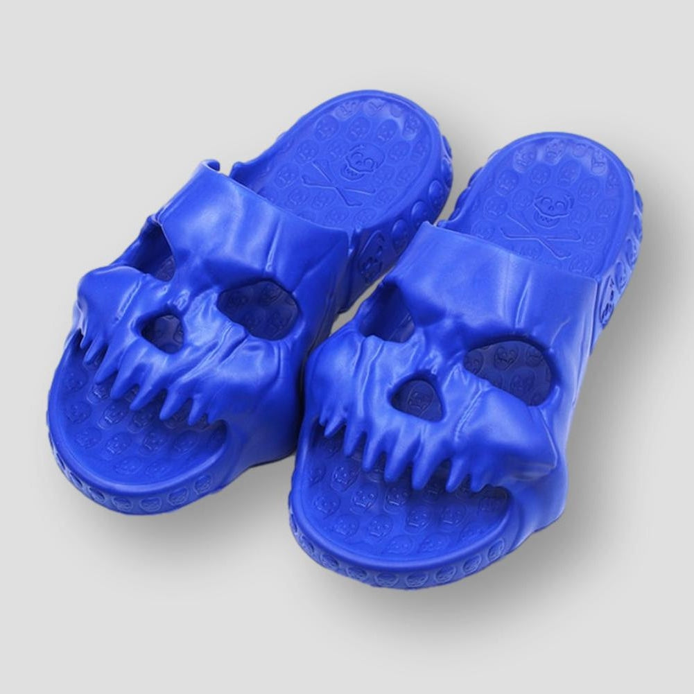 North Royal Draven Skull Slippers