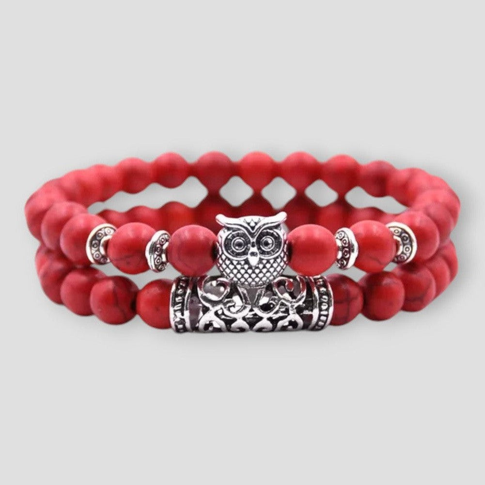 North Royal Fulton Owl Stone Bracelets