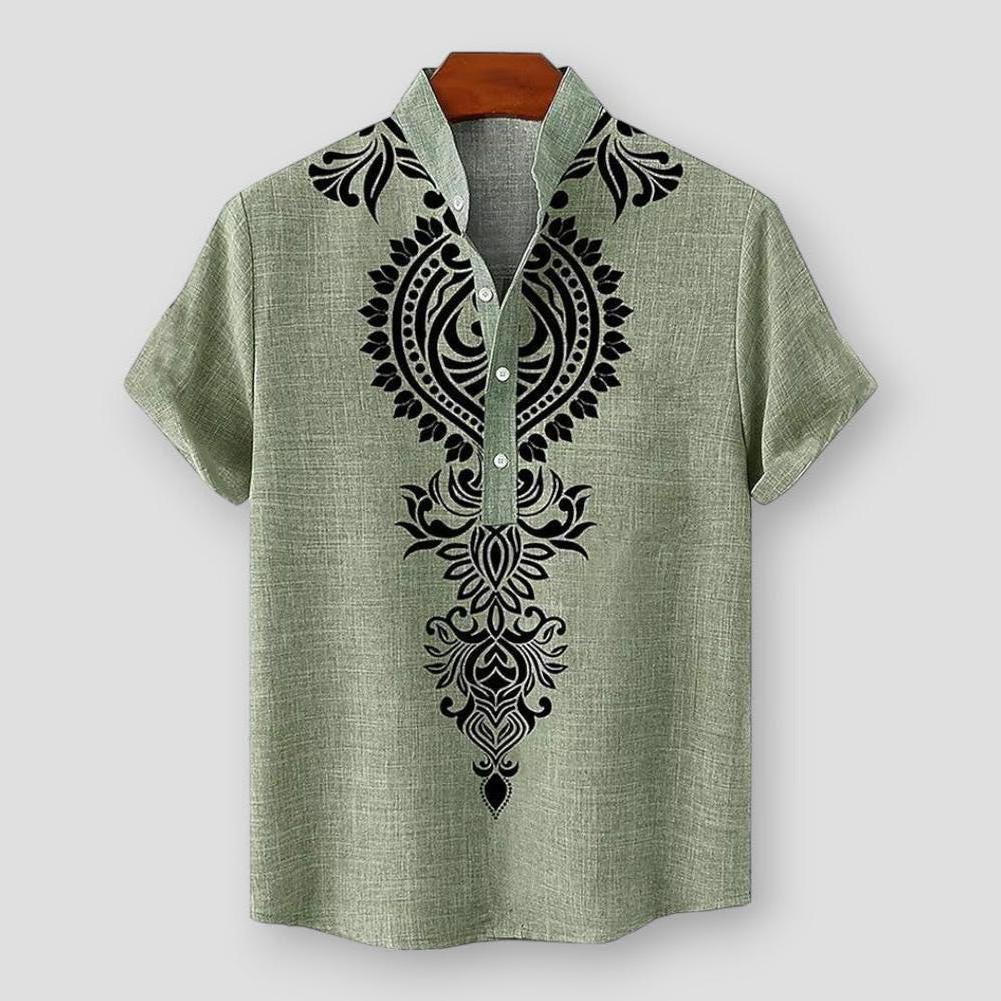 North Royal Groton Ethnic Short Sleeve Shirt