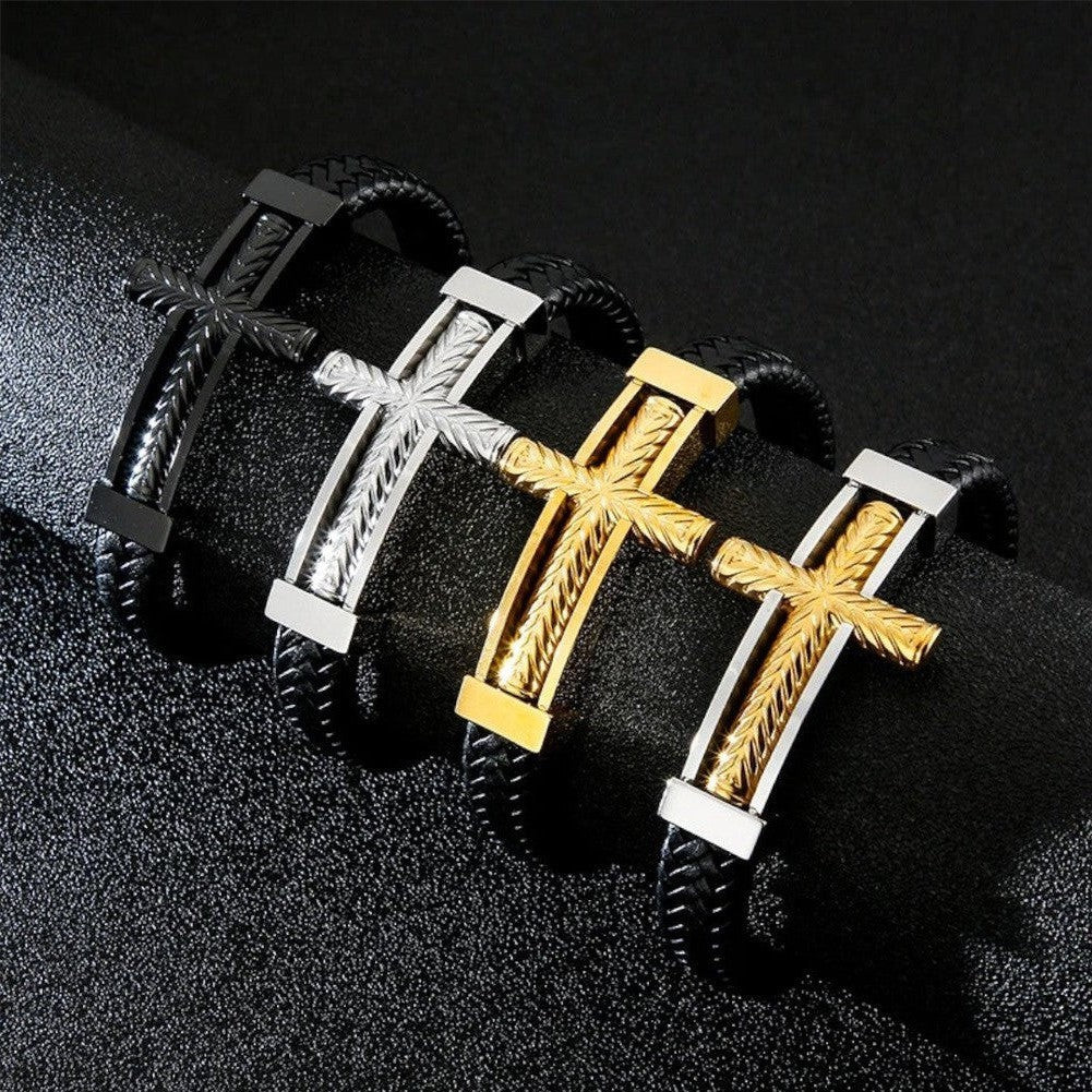 North Royal Lorain Cross Charm Bracelet