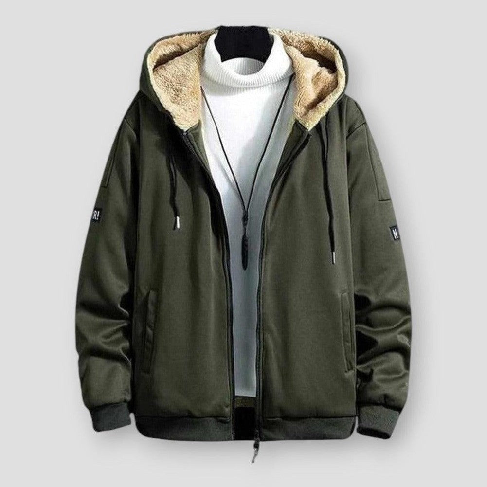 North Royal Wool Zipper Hoodie