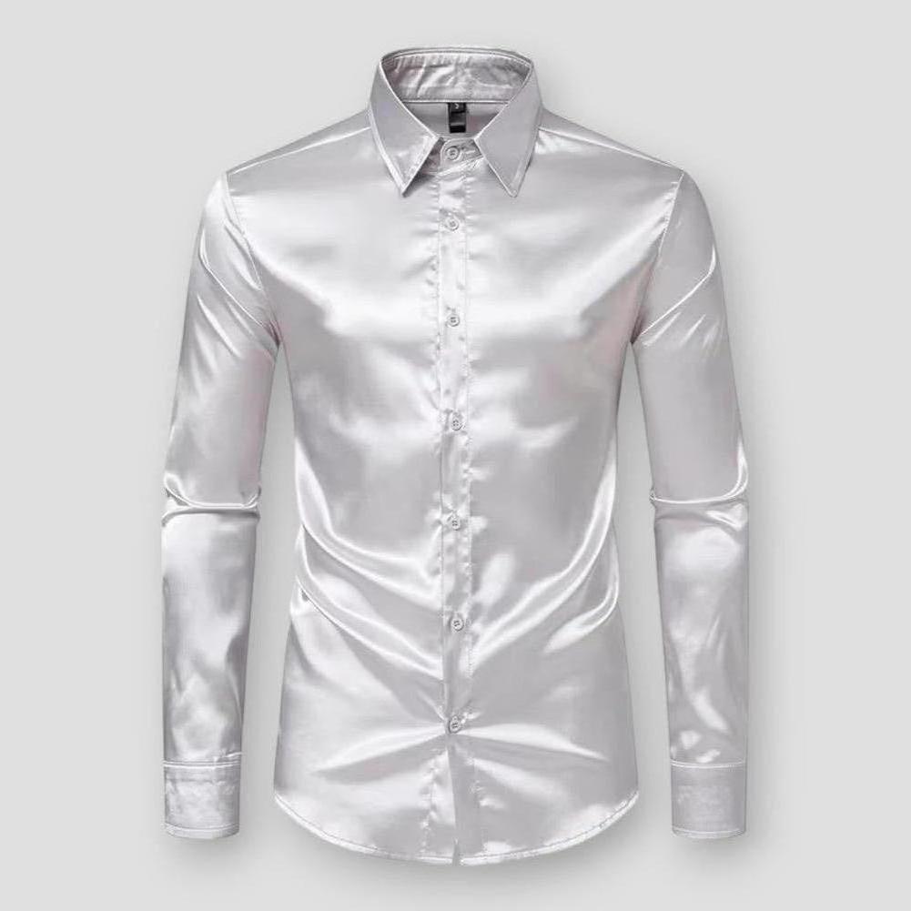 Saint Morris Anderson Satin Tuxedo Long Sleeve