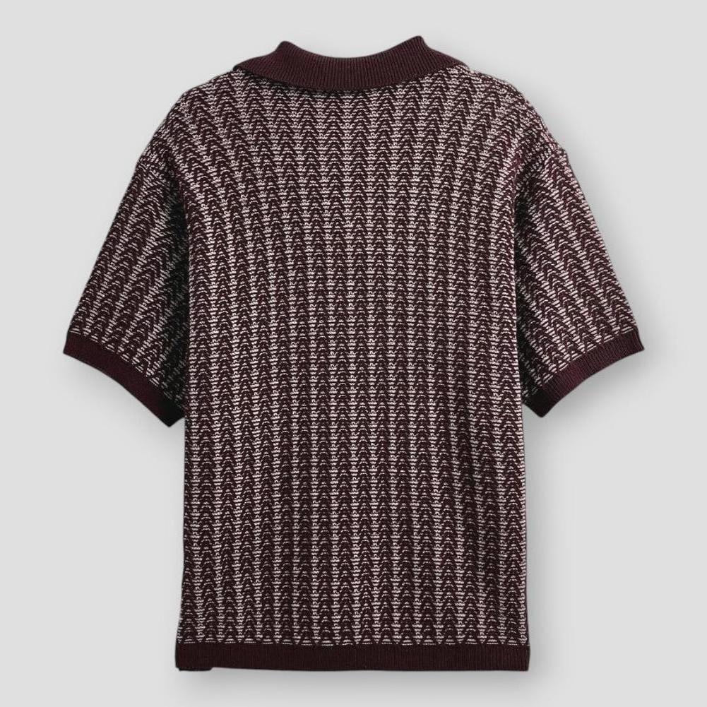 Saint Morris Brookline Textured Knitted Polo