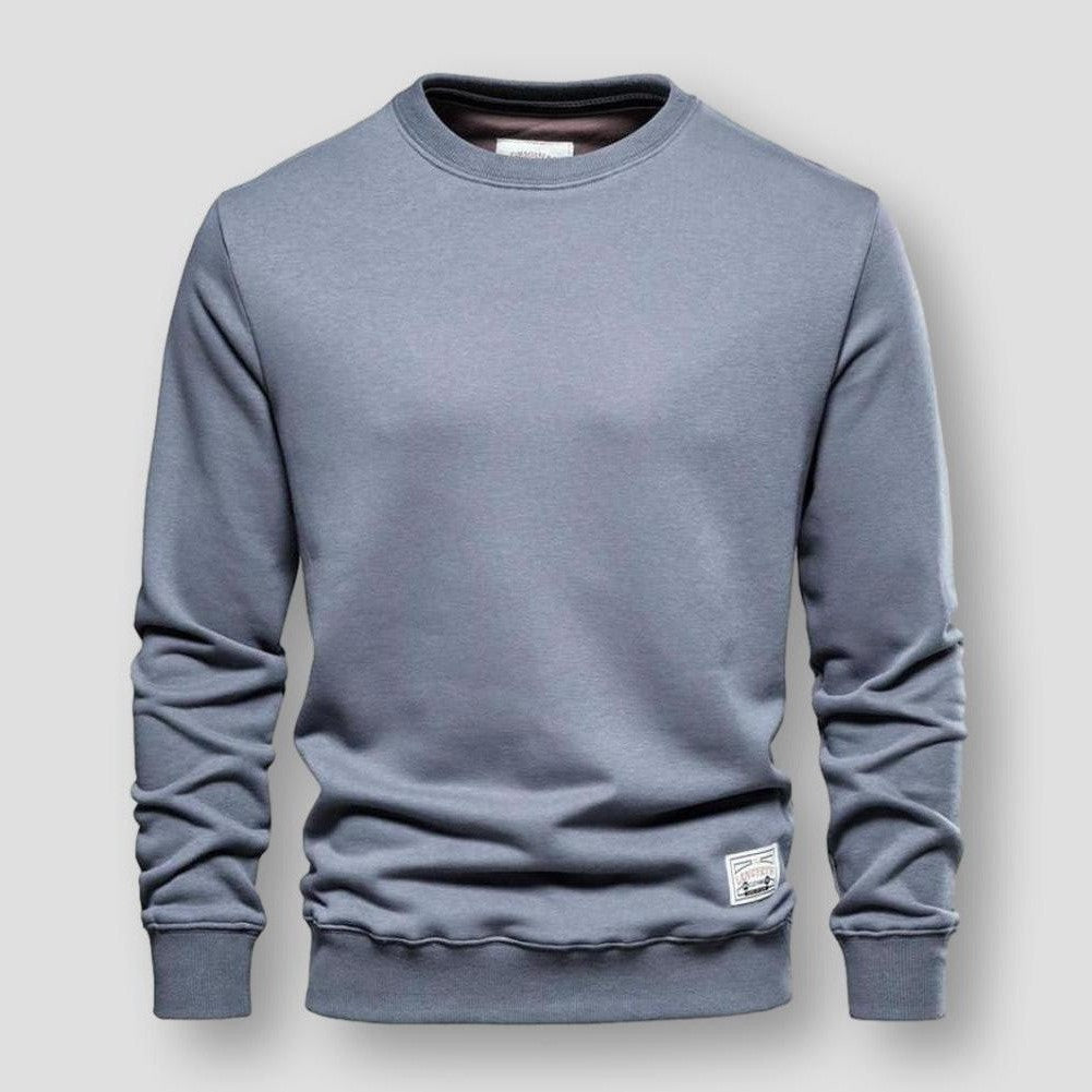Saint Morris Cotton Crewneck Sweater