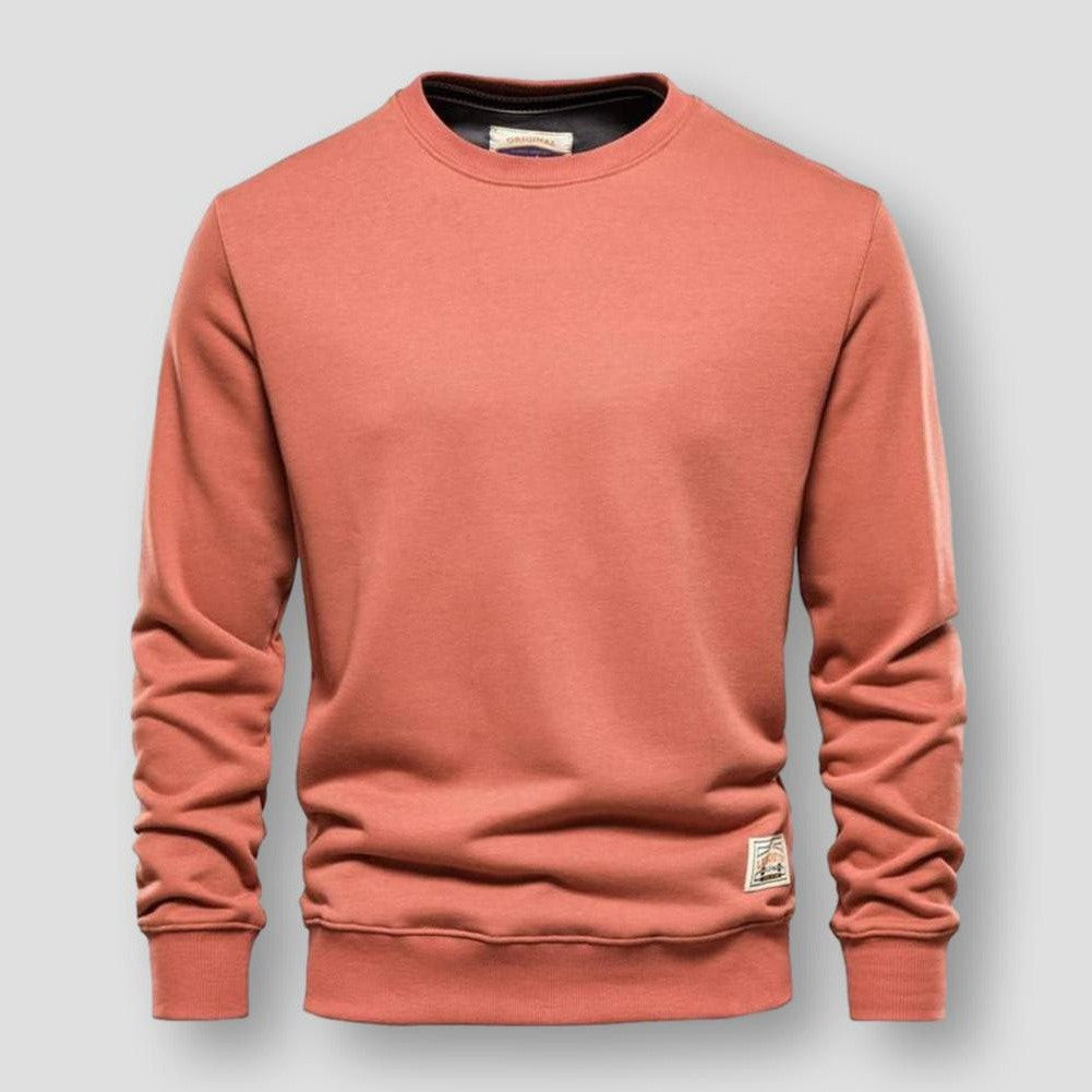 Saint Morris Cotton Crewneck Sweater