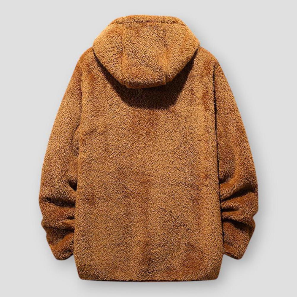 Saint Morris Darien Loose Fleece Hooded Jacket