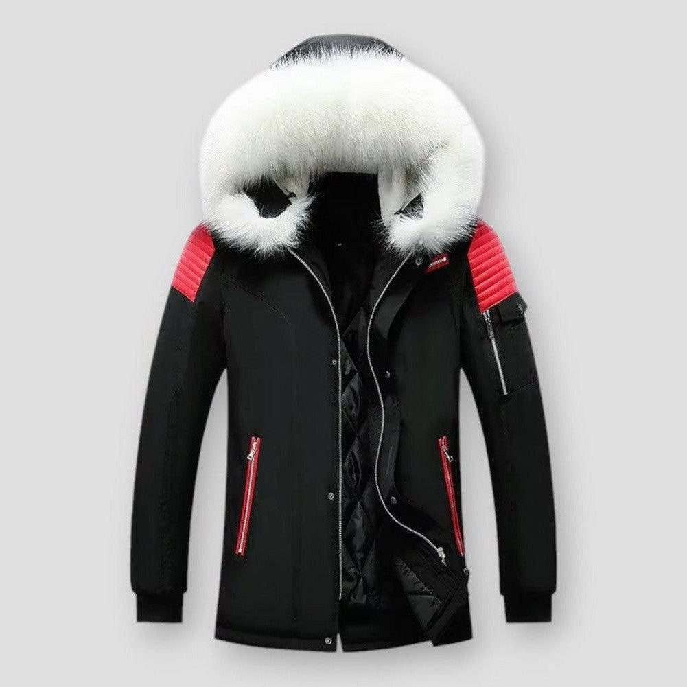 Saint Morris Derry Fur Collar Jacket