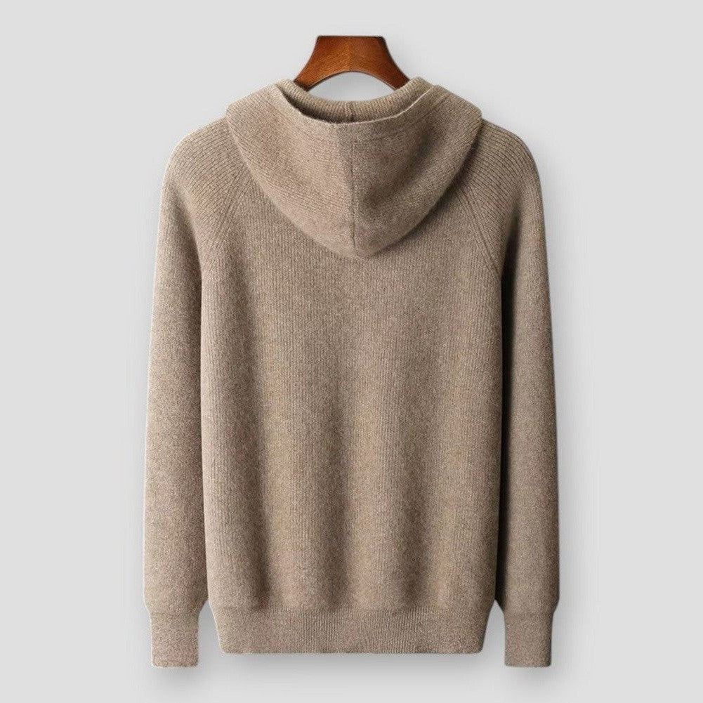 Saint Morris Elko Hooded Wool Cardigan