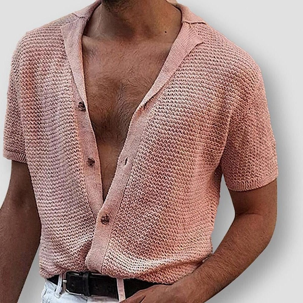 Saint Morris Evans Knitted Polo Shirt