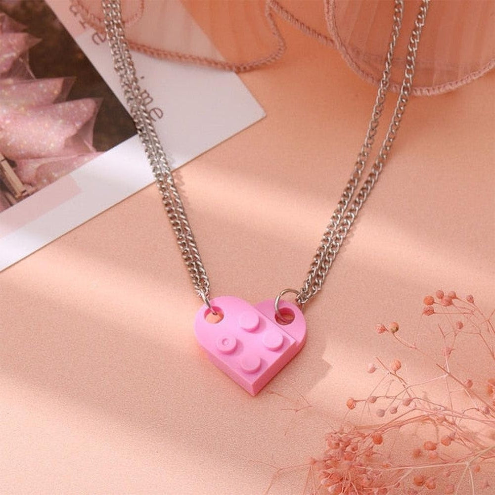 Saint Morris Heart Brick Necklace