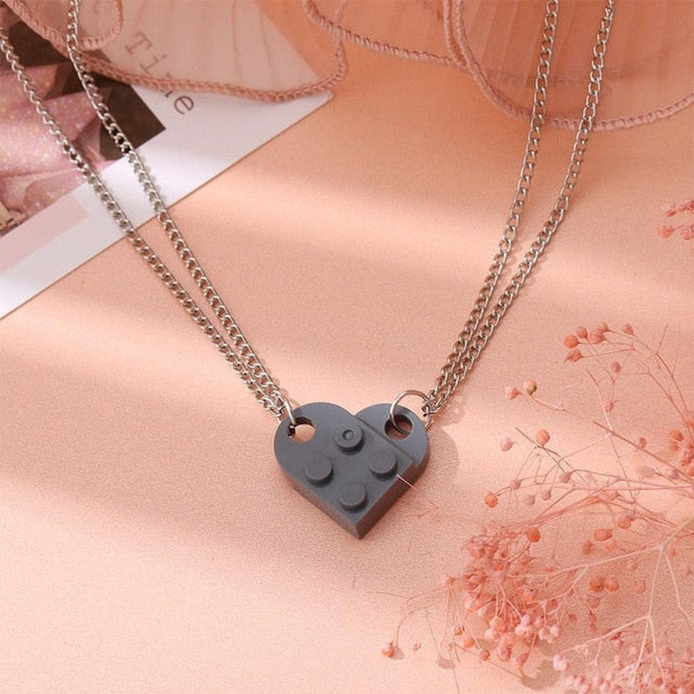 Saint Morris Heart Brick Necklace