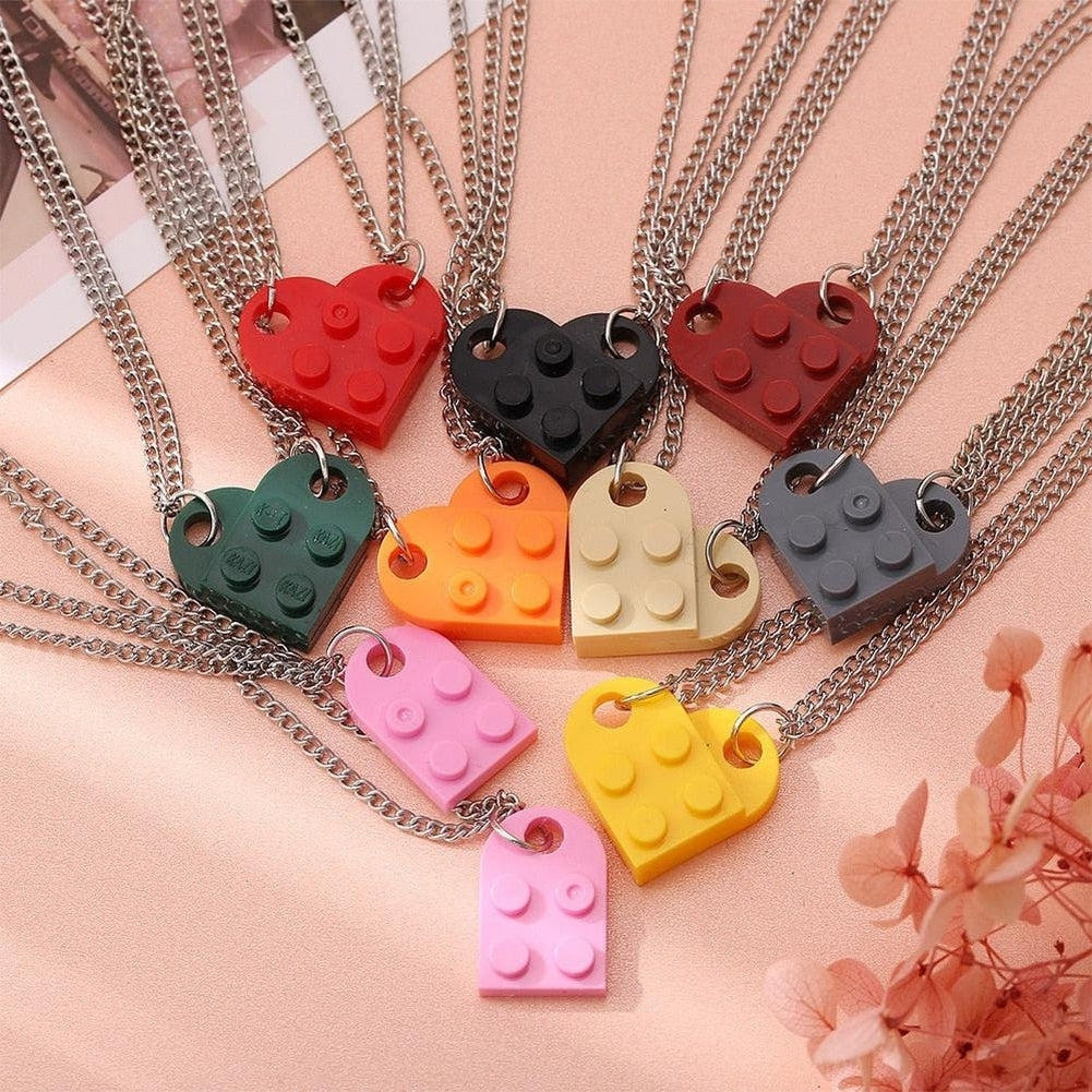 Saint Morris Heart Brick Necklace
