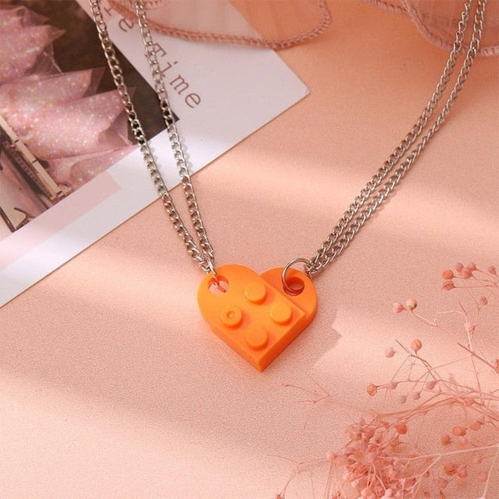 Saint Morris Heart Brick Necklace