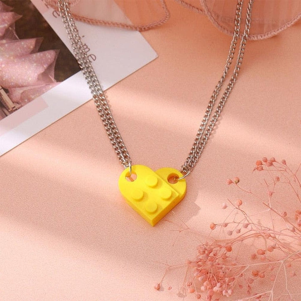 Saint Morris Heart Brick Necklace