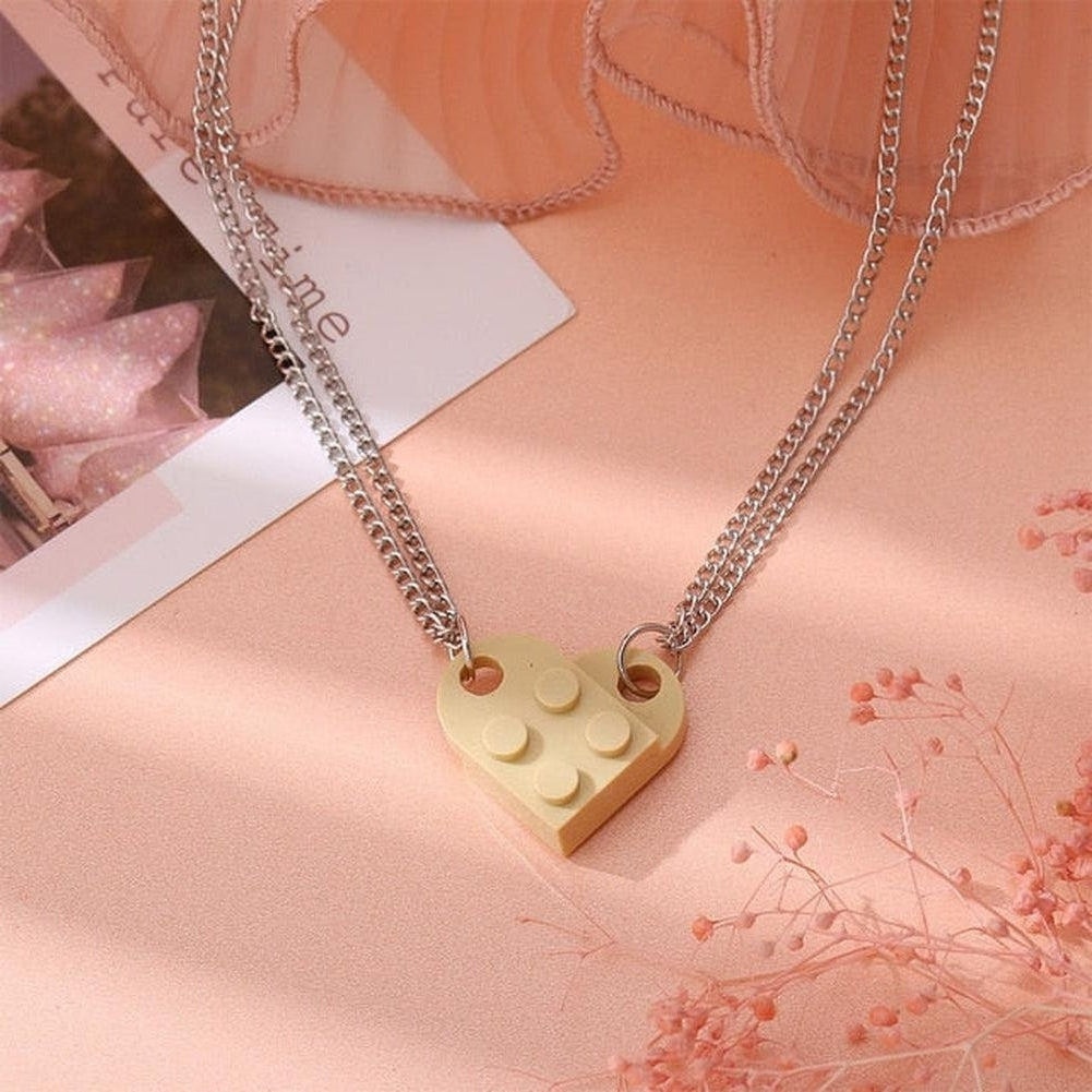 Saint Morris Heart Brick Necklace