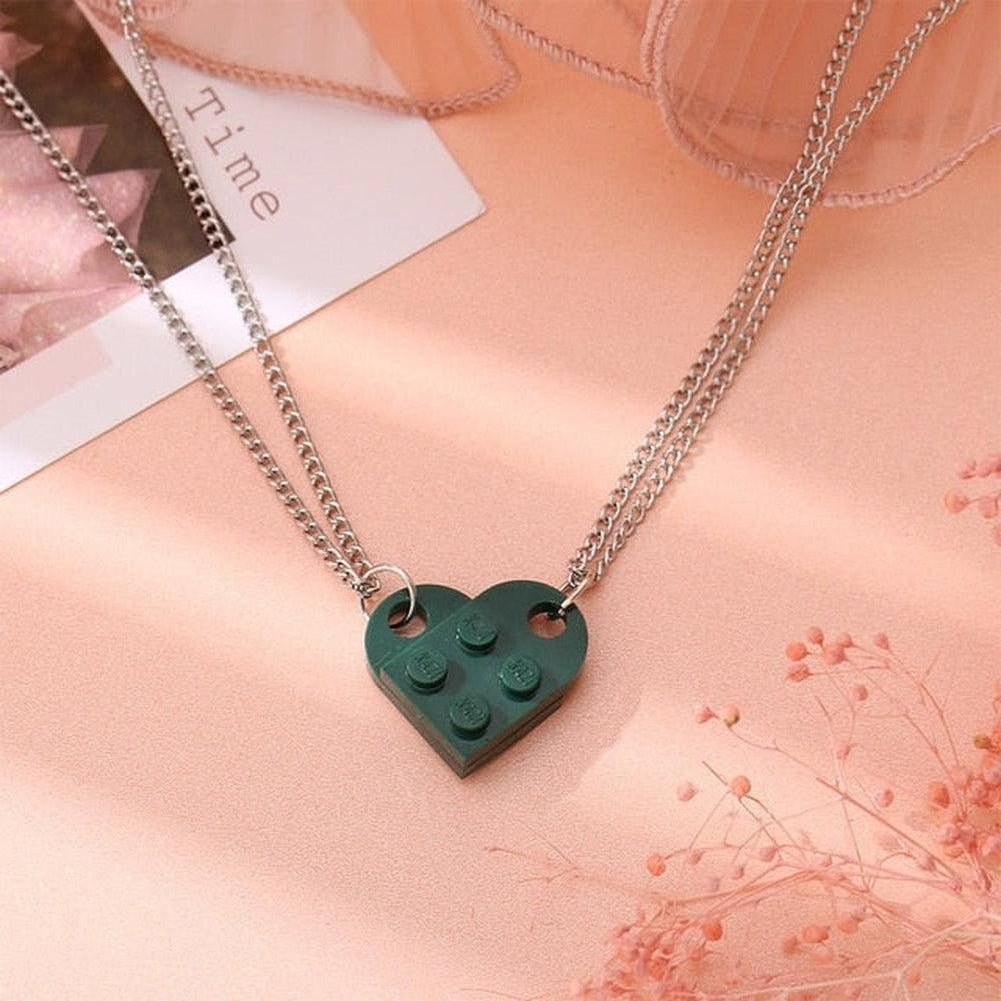 Saint Morris Heart Brick Necklace