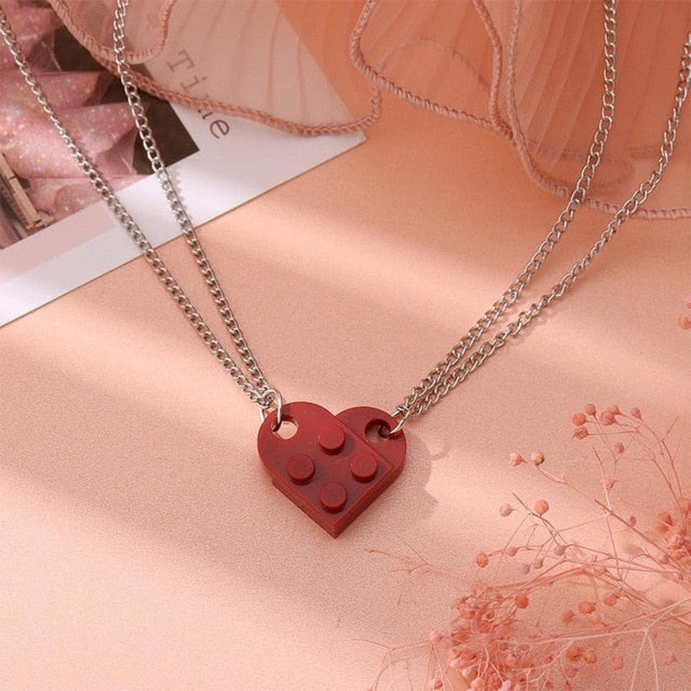 Saint Morris Heart Brick Necklace