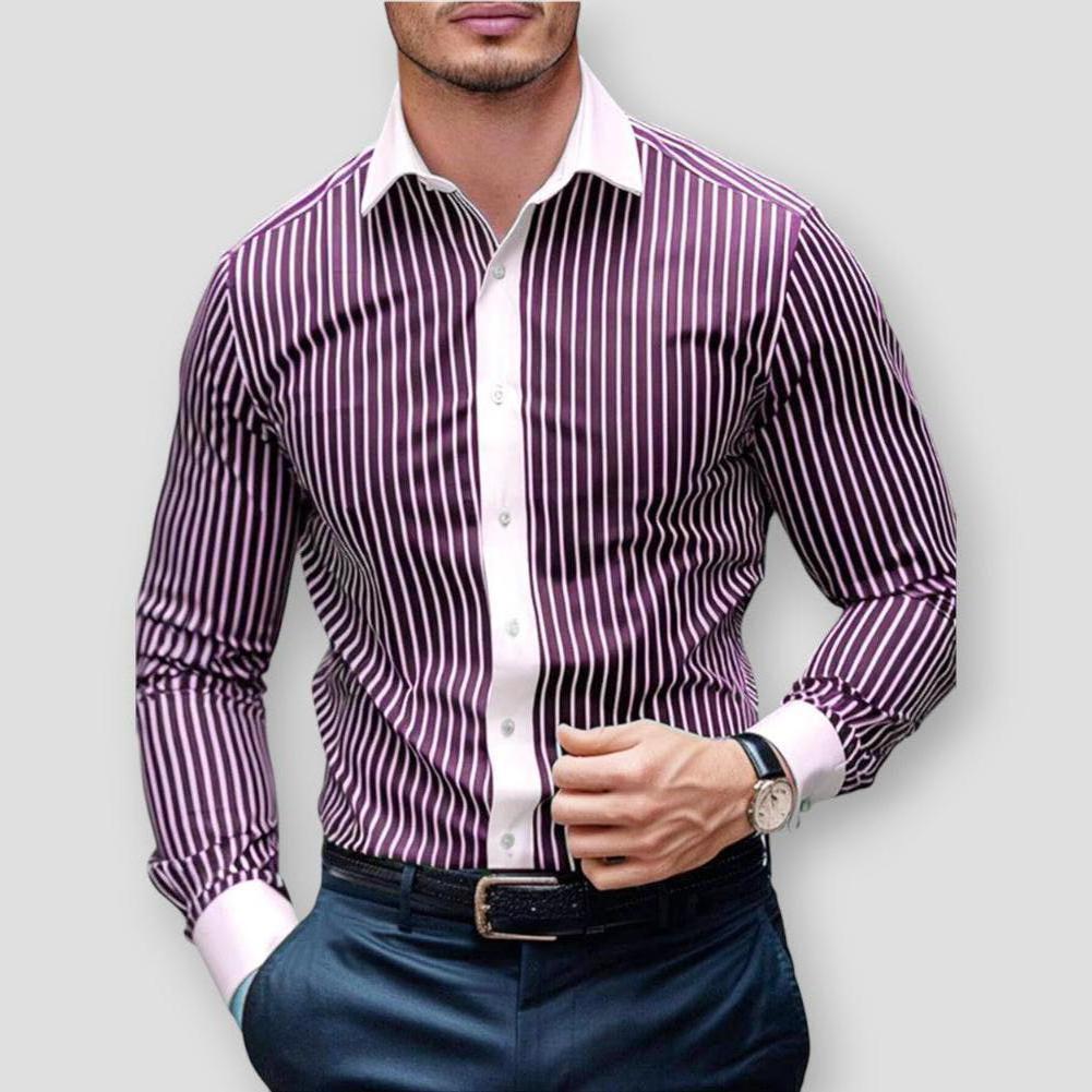 Saint Morris Layton Striped Long Sleeve