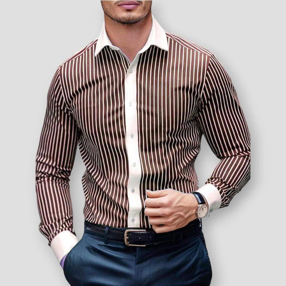 Saint Morris Layton Striped Long Sleeve