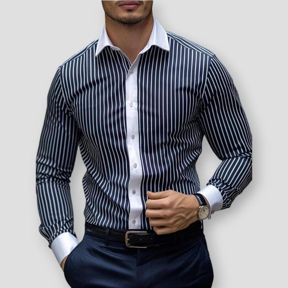 Saint Morris Layton Striped Long Sleeve