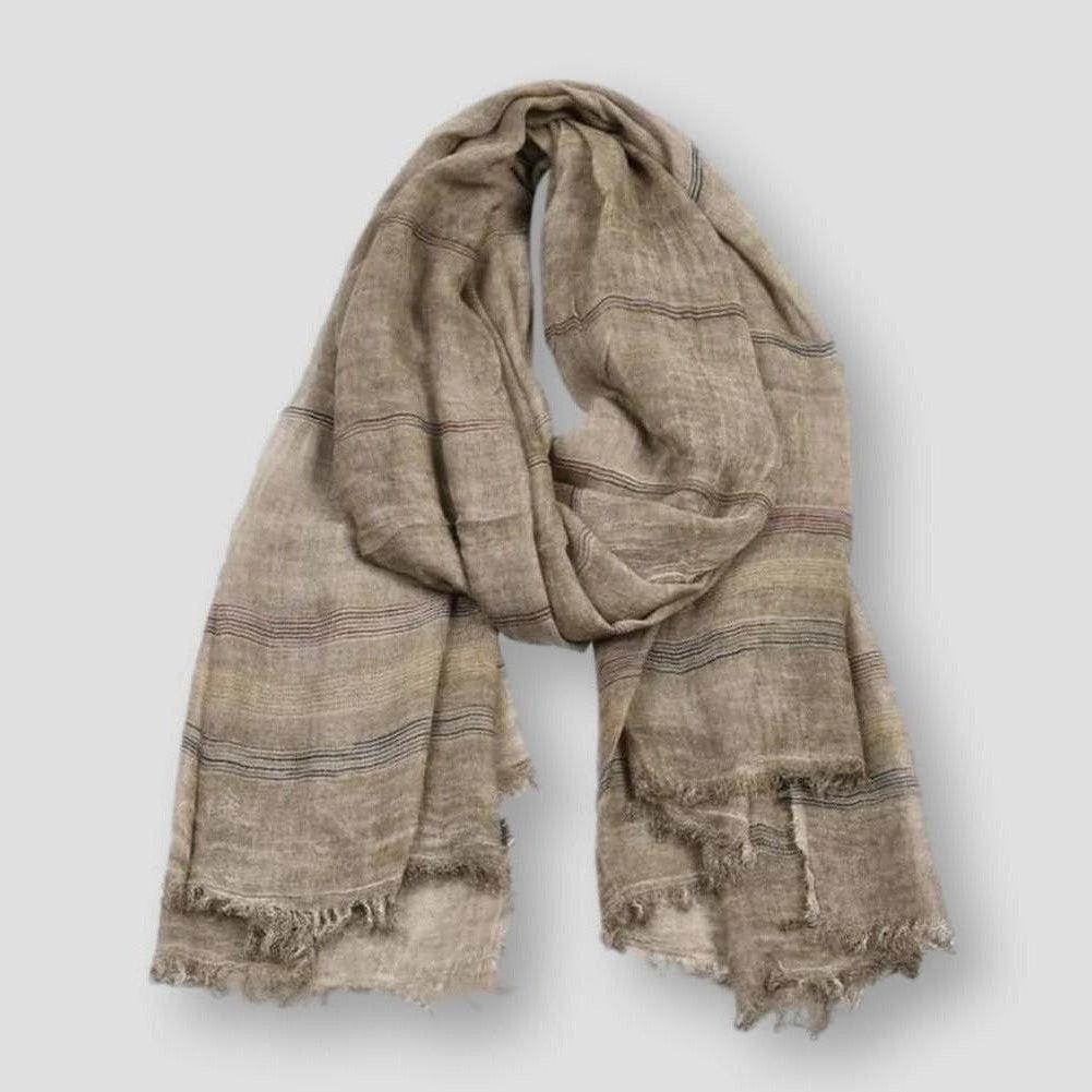 Saint Morris Linen Tassels Scarf