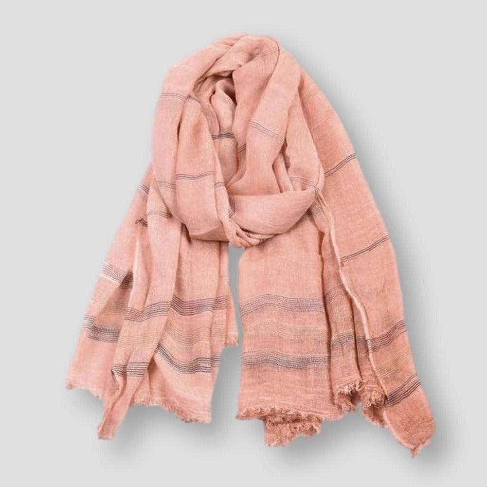 Saint Morris Linen Tassels Scarf