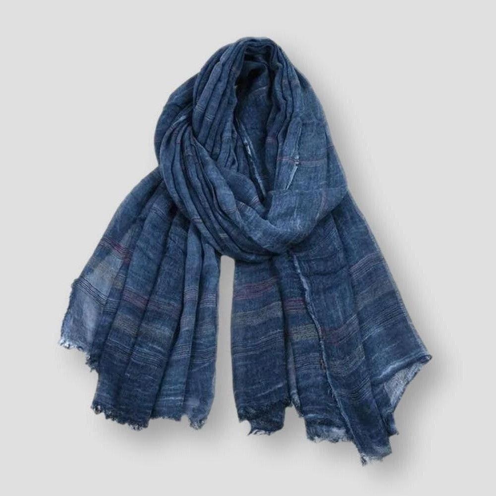 Saint Morris Linen Tassels Scarf