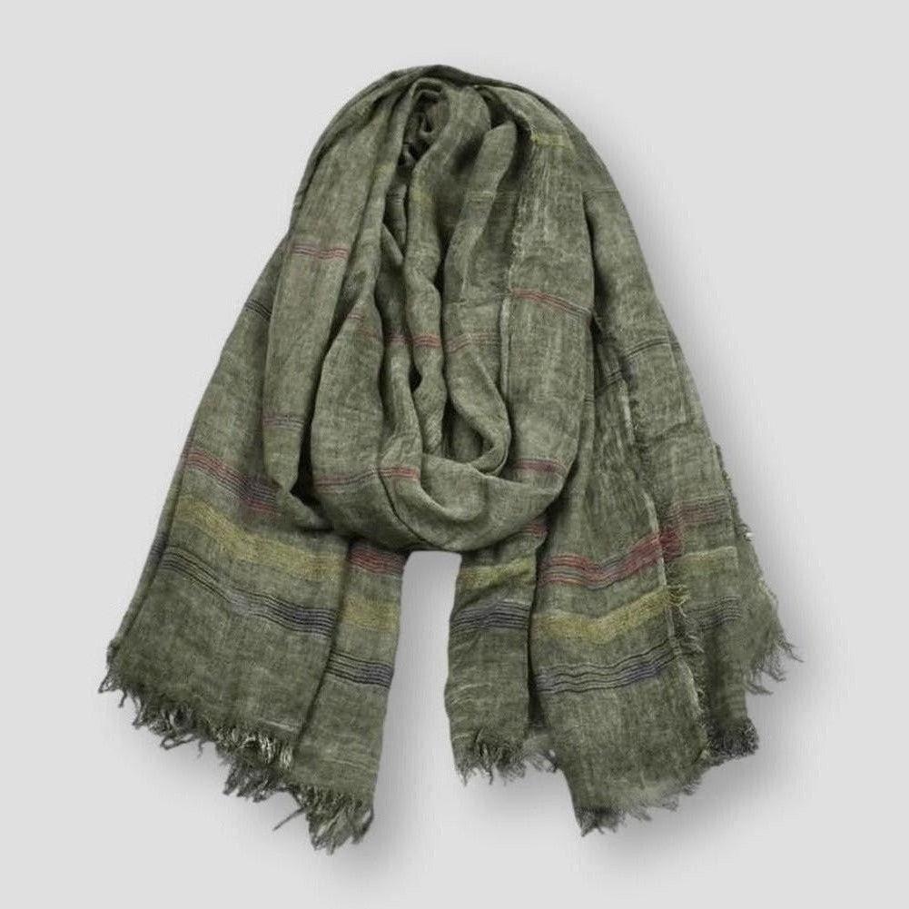 Saint Morris Linen Tassels Scarf
