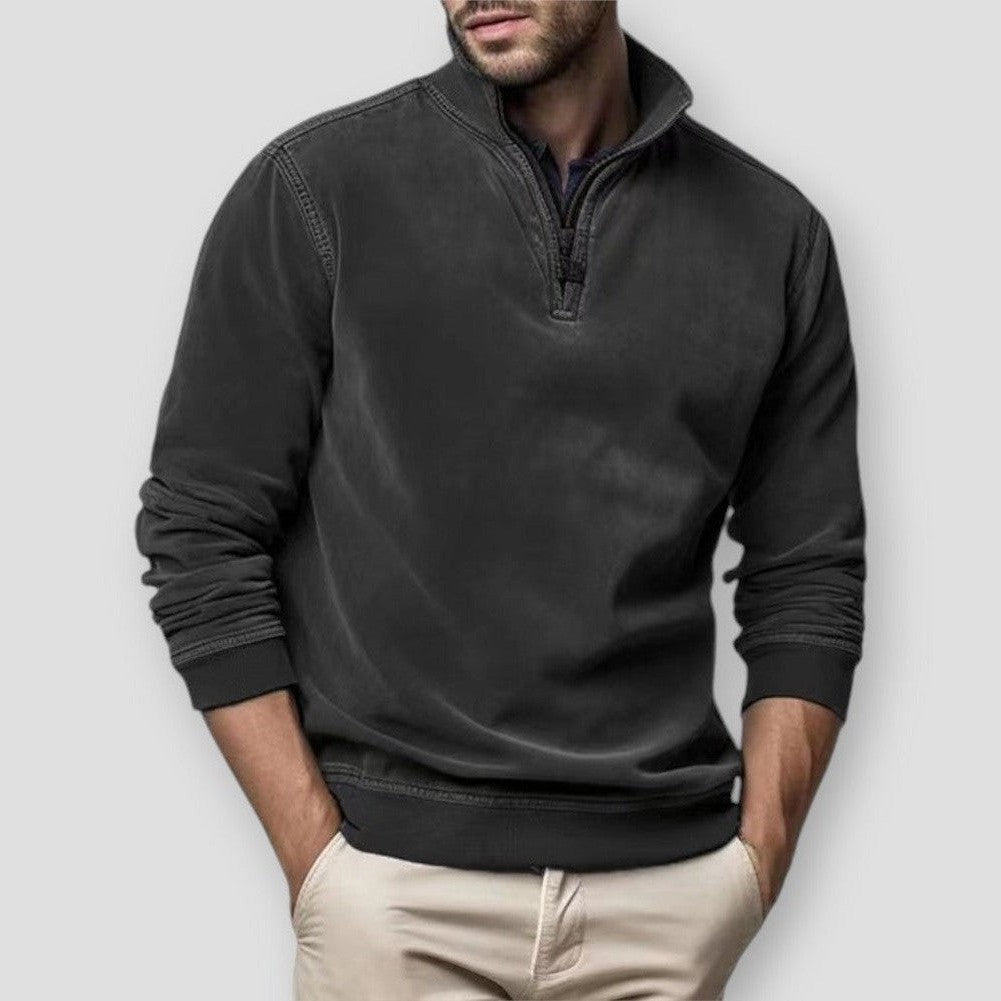 Saint Morris Massena Suede Sweatshirt