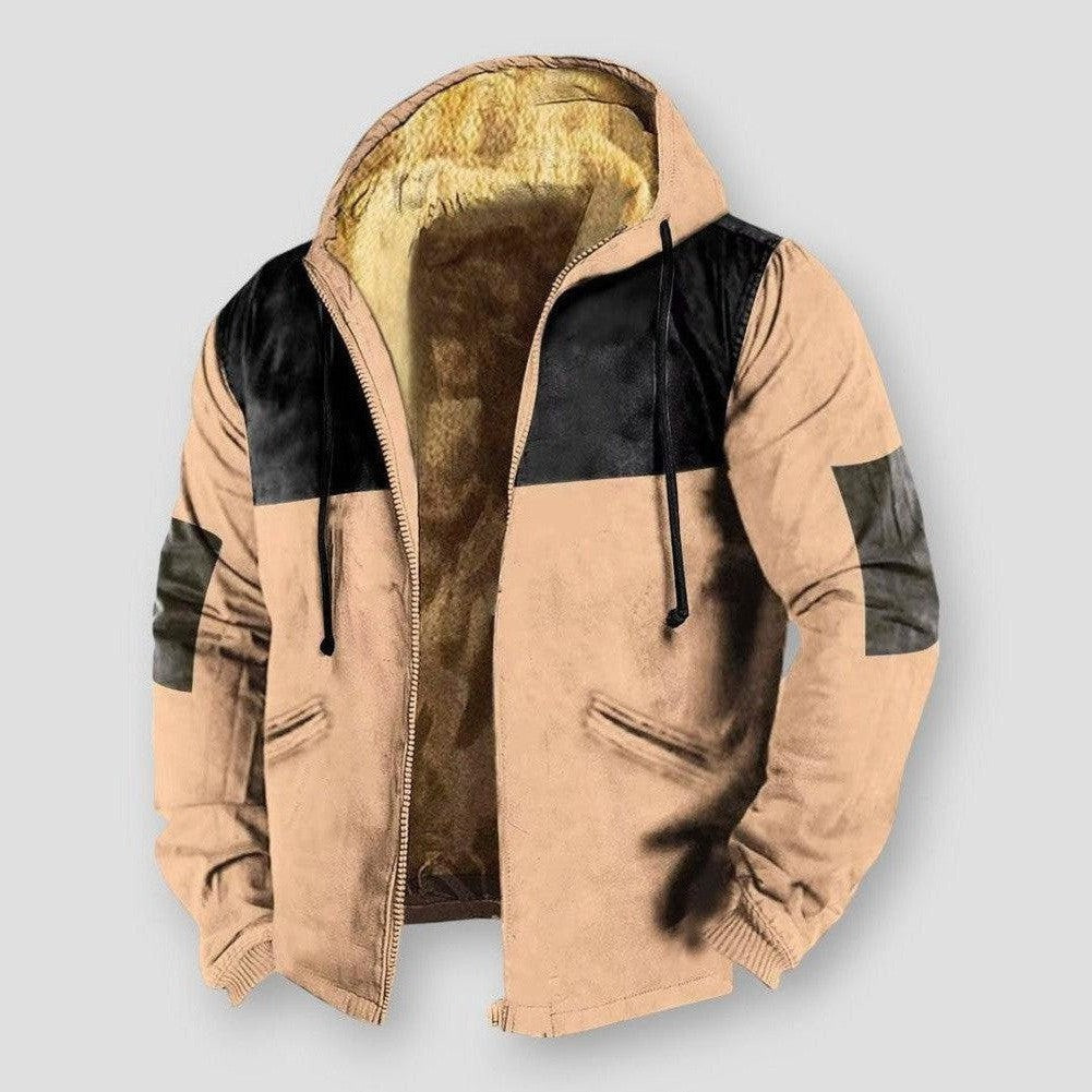 Saint Morris Pierre Hooded Plush Jacket